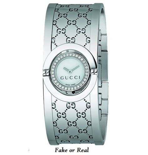 fake ladies two toned gucci quartz watch|counterfeit gucci watches.